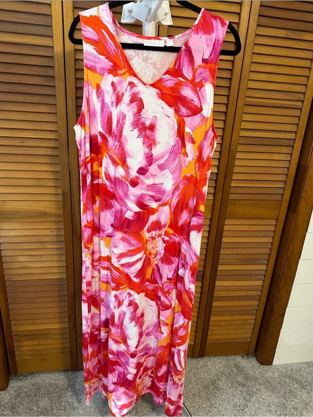 Belle by Kim Gravel Sleeveless V-Neck Maxi Dress with shrug